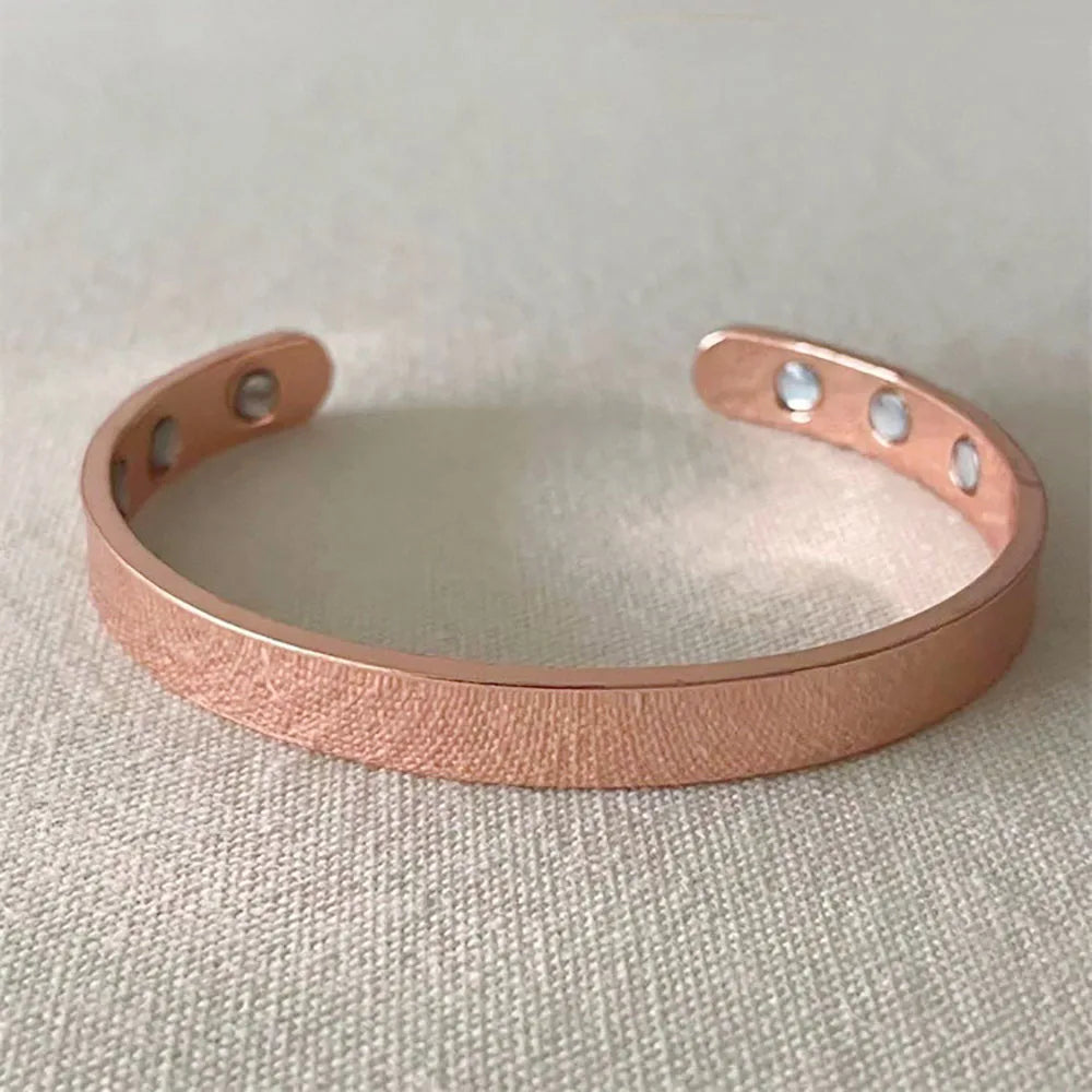 Magnetic Copper Bangle Vintage Adjustable Bracelet